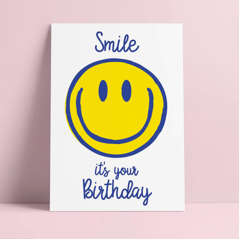 Birthday Smile - Glückwunschkarte