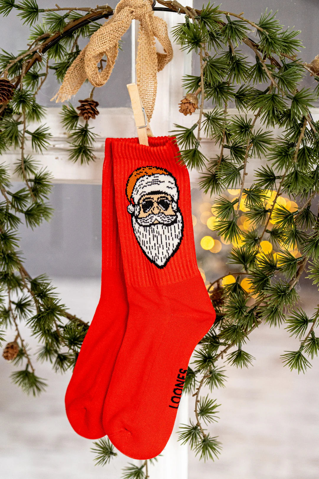 HO HO HO Santa Socks ADULTS