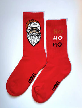 HO HO HO Santa Socks ADULTS